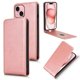 thumbnail image 1 of Funda tipo folio para iPhone 15 Plus con soporte magnético y protección para la cámara Oro rosa, 1 of 6