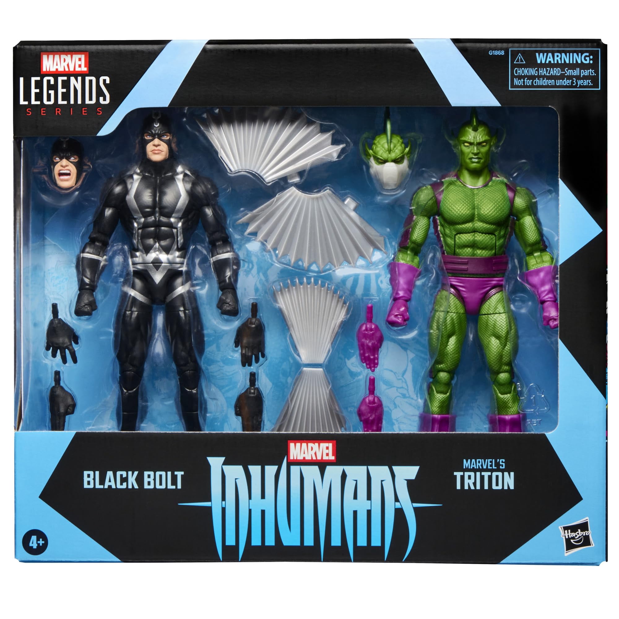 Figuras De Acción Marvel Legends Inhumanos Black Bolt Y Triton