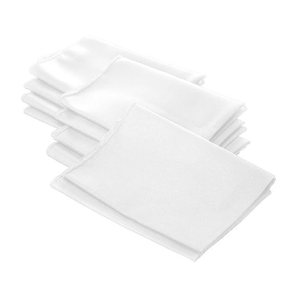 Napkin LA Linen polipopelina, paquete de 10 unidades, 18 x 18 cm, color blanco