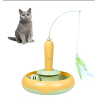 Genérico - Juguete Automático Interactivo Con Bola Pluma De Gato Gatito