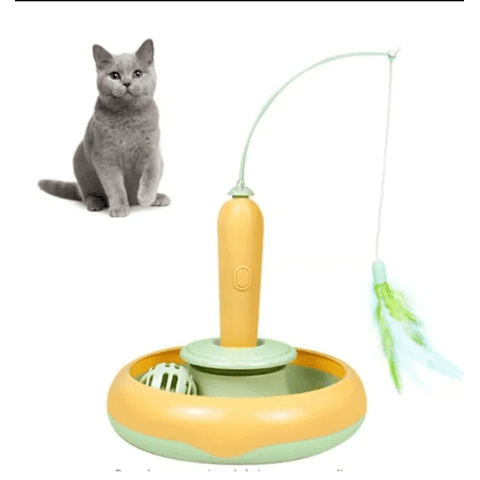 Genérico - Juguete Automático Interactivo Con Bola Pluma De Gato Gatito