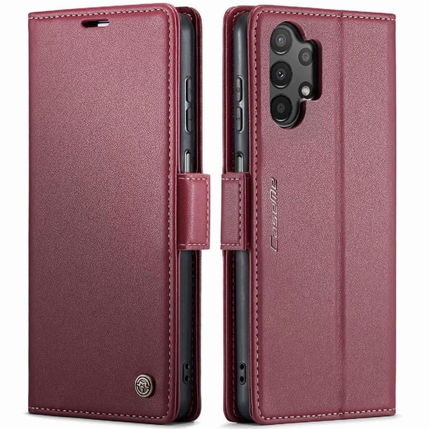 CaseMe tipo cartera Samsung Galaxy M13 5G con cierre magnético, RFID, tarjetero, soporte, carga inalámbrica