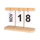 thumbnail image 3 of Calendario Perpetuo Simple Página Decorativa Calendario De Escritorio Giratorio Decoración Para El Hogar Madera, 3 of 5