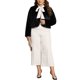 thumbnail image 2 of CURVY GLAM Ropa de Halloween para Mujeres de Talla Grande Abrigos de Piel Sintética Chaqueta Abierta de Manga Larga Invierno Abrigo Parka Peludo 1X Negro, 2 of 6