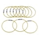 thumbnail image 2 of La etiqueta del equipaje del lazo del alambre del cable 10pcs coloca las correas del alambre de acero inoxidable amarillas, 2 of 6