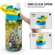 thumbnail image 4 of Annie y Carola Botella de Agua con Tapa Pop Top de Un Toque, Acero Inoxidable, a Prueba de Fugas, para Deportes, Botella Infantil azul 12 oz, 4 of 6