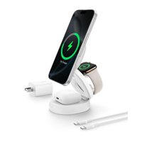 Estación De Carga Inalámbrica Belkin Magsafe 15W 3 En 1 Blanca