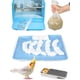 thumbnail image 1 of Revestimientos desechables para jaulas de pájaros, bolsa de plástico transparente para jaulas de periquitos (100 unidades), revestimientos universales para bandejas de jaulas de loros, accesorios para, 1 of 8