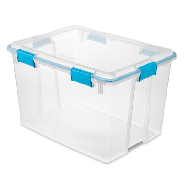 Contenedor de Almacenamiento Sterilite 80 Qt con Sello de Goma Transparente 61x46x39 cm