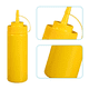 thumbnail image 2 of Juego de 2 dispensadores de alimentos transparentes y duraderos, sin fugas, con tapa para salsas, aceite y condimentos., 2 of 5