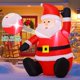 thumbnail image 2 of Papá Noel inflable navideño de 1,2 m con luz LED para exteriores, 2 of 6
