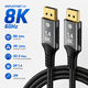 thumbnail image 1 of Cable Displayport 8k 60hz/4k 120hz/32.4 Gbps V1.4 De 2mts, 1 of 3