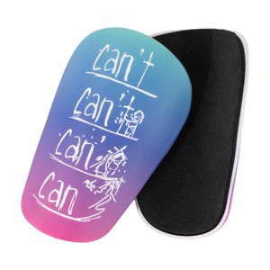 Ioensy - Mini Espinilleras Para Jugadores De Fútbol Protección De Piernas Gruesa Que Absorbe Los Golpes Azul Rosa S