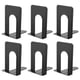 thumbnail image 1 of Porta libros JIKIOU de 6 piezas, metal negro, 17 cm, 1 of 7