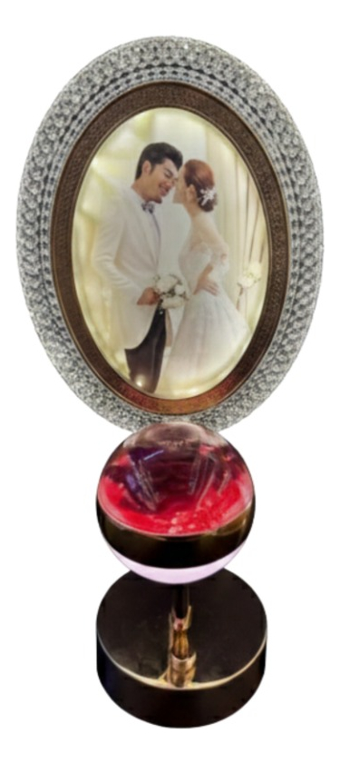 Genérico - Portarretrato Digital Mesa Decorativo Esfera Iluminada Jhn