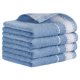 thumbnail image 1 of REGALWOVEN Toallas de Mano para Baño Juego de Algodón Suave Absorbente Toalla Decorativa para Secado de Manos y Lavado de Cara Azul 4 Piezas, 1 of 5