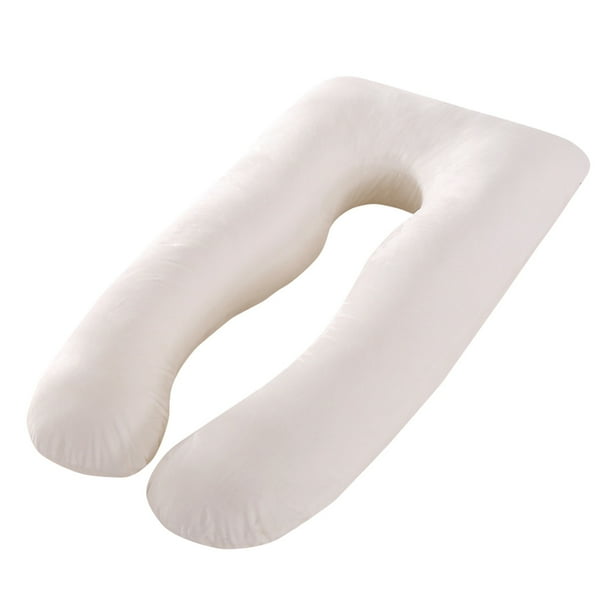 Almohada para embarazadas, almohada en forma de U desmontable y lavable, cojín grande, almohada de cintura