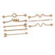 thumbnail image 3 of 8 Piezas Industrial Barbell Stud Pendiente Pendiente Unisex, 3 of 5