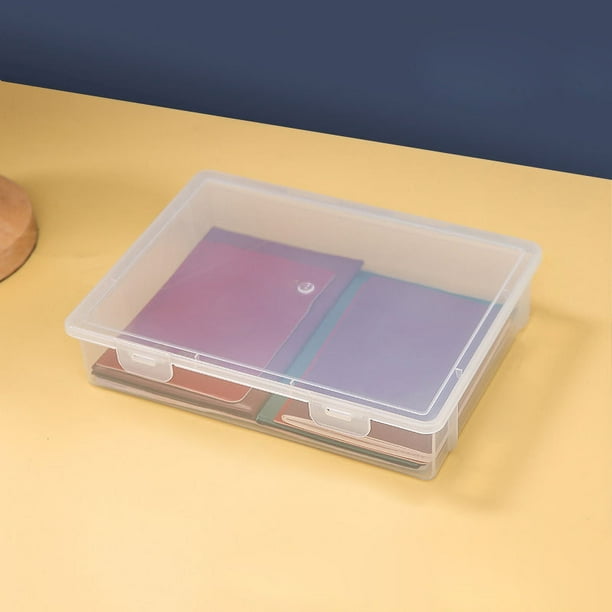Caja De Almacenamiento Para Cartas, Set De 4 Estuches De Plástico Transparente, Organizador Para Juegos Como UNO Y Cartas Coleccionables