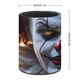 thumbnail image 2 of Payaso Pennywise-theme Cylinder Pen Holder Pencil Organizer with Flannel Lining PVC Leather Material Cardboard Base for study work 10*8CM, 2 of 6