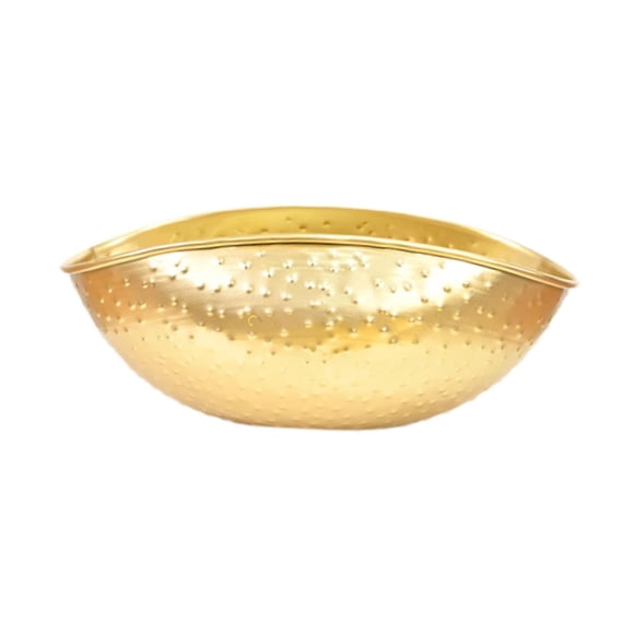 Maceta dorada con forma de cuenco, ramo artificial, adorno artístico novedoso, cuenco de cornucopia para dormitorio, salón de té, hotel de vacaciones,
