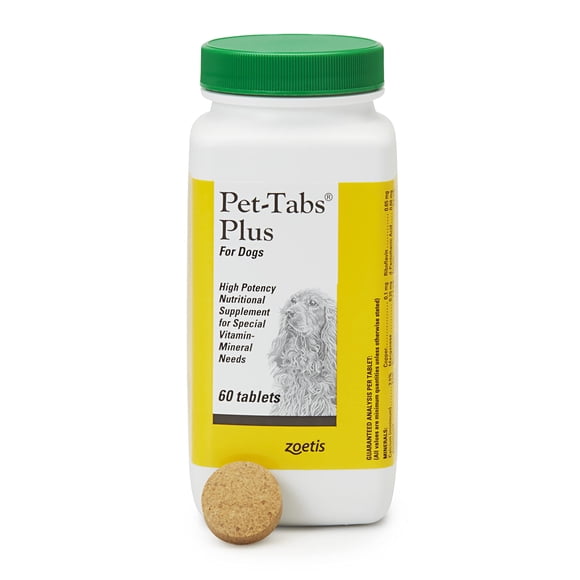 Suplemento Pet-Tabs Plus Multivitamínico para perros 60 comprimidos