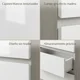 thumbnail image 3 of Velador 2 Niveles Con 2 Cajones Homer Design 40*30*41cm Mate Gris, 3 of 6