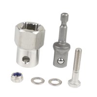 Ioensy - Adaptador Compacto Para Taladro Eléctrico Con Gato De Remolque Y Broca Adaptadora De 1/2 Pulgada