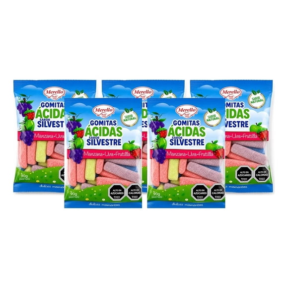Pack Gomitas ácidas Silvestres 5 un x 90gr