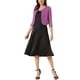 thumbnail image 2 of INSPIRE CHIC Día de San Valentín Top de Encaje Floral para Mujer con Mangas 3/4 Abierto al Frente para Oficina Cardigan Formal Bolero M Púrpura, 2 of 6