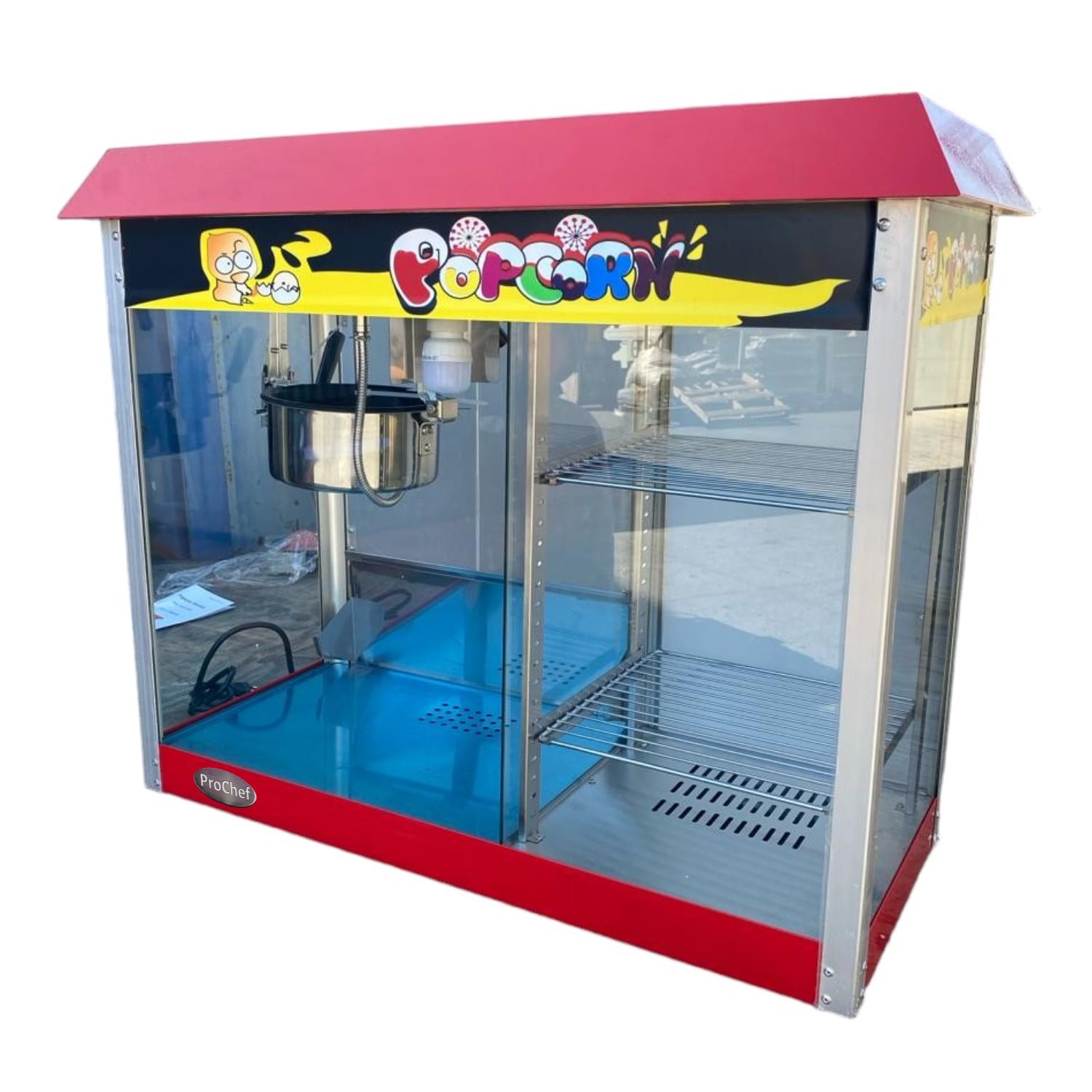 Prochef - Maquina Pop Corn O Cabritas Y Vitrina Mantenedora