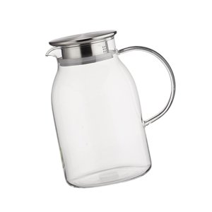 Bothyi - Jarra De Vidrio Y Pico Para Té Helado, Bebidas Caseras, Bebidas Frías, 1,5 L