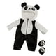 thumbnail image 3 of Trajes Y Accesorios de Ropa de Muñeca de Dibujos Animados, Accesorios de Ropa de Muñeca de Bebé de 48 Pulgadas, para Muñecas de Bebé Recién Nacidas, R Negro con Blanco, 3 of 5