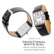 thumbnail image 3 of Reloj SEIKO SWR049 Essentials para hombre con esfera blanca y correa de piel, 3 of 7