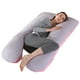 thumbnail image 1 of Almohada para embarazadas, almohada en forma de U desmontable y lavable, cojín grande, almohada de cintura, 1 of 5