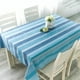 thumbnail image 3 of Mantel Polycotton Rectangular / Franjas Celeste Azul Blanco – Doral, 3 of 3