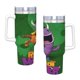 thumbnail image 4 of Robot Monstruo Vaso aislado de acero inoxidable con asa, diseño temático, regalo para familia, amigos y fans; incluye pajita y encaja en el portavasos estándar, 40 oz, 4 of 6