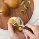 thumbnail image 3 of Pelador de alimentos Sur La Table con mango de madera de nogal, 3 of 7