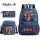 thumbnail image 1 of Cartoon Manana Sera Bonito 3 Piece Backpack Boys Women's Cute Rucksack Shoulder Bag Pencil Bag Teenage School Bag, 1 of 3