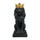 thumbnail image 1 of Figura Decorativa De León Con Corona Para Mesa, 5,7 Pulgadas De Alto, Para Hoteles, Versátil, Color Negro, 1 of 3