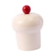 thumbnail image 2 of Tarro De Caramelos Con Tapa De 0,5 L, Ligero, Decorativo, Para Galletas, Para Bufé, Bodas, Fiestas, Color Blanco Lechoso Y Rojo, 2 of 5