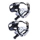thumbnail image 3 of Pedal De Bicicleta Estática Con Correas Y Clips Para Los Dedos Pedal De Plataforma Eje Corto De 12,7 Mm De 9/16'' O 1/2'', 3 of 4