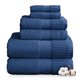 thumbnail image 1 of Juego de Toallas NY Loft Azul Marino 6 Piezas 100% Algodón Oeko‑TEX, 1 of 9