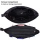 thumbnail image 3 of Organizador de Bolso Time Wing Mediano Negro de Nylon, 3 of 7