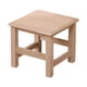 thumbnail image 2 of Taburete de madera con escalón otomano, taburete para cambiar zapatos, reposapiés pequeño para el hogar, dormitorio, sala de estar interior y exterior, 2 of 5