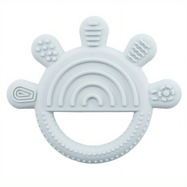Baby Teething Toy With Five Finger Pattern, Hand Grasp Training And Food-Grade Silicone