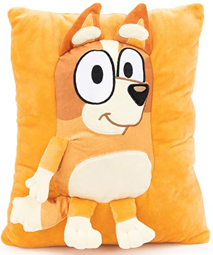 Almohada Decorativa Bluey Bingo Snuggle 15 Pulgadas Felpa En Forma De T