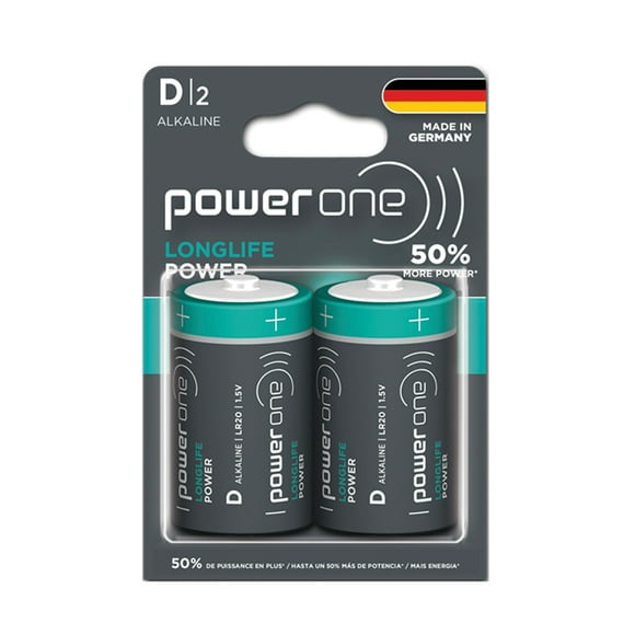 Blister Pilas Alcalinas D X 2 Powerone