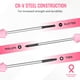 thumbnail image 5 of Juego de destornilladores de precisión WORKPRO de 10 piezas con funda rosa, 5 of 9