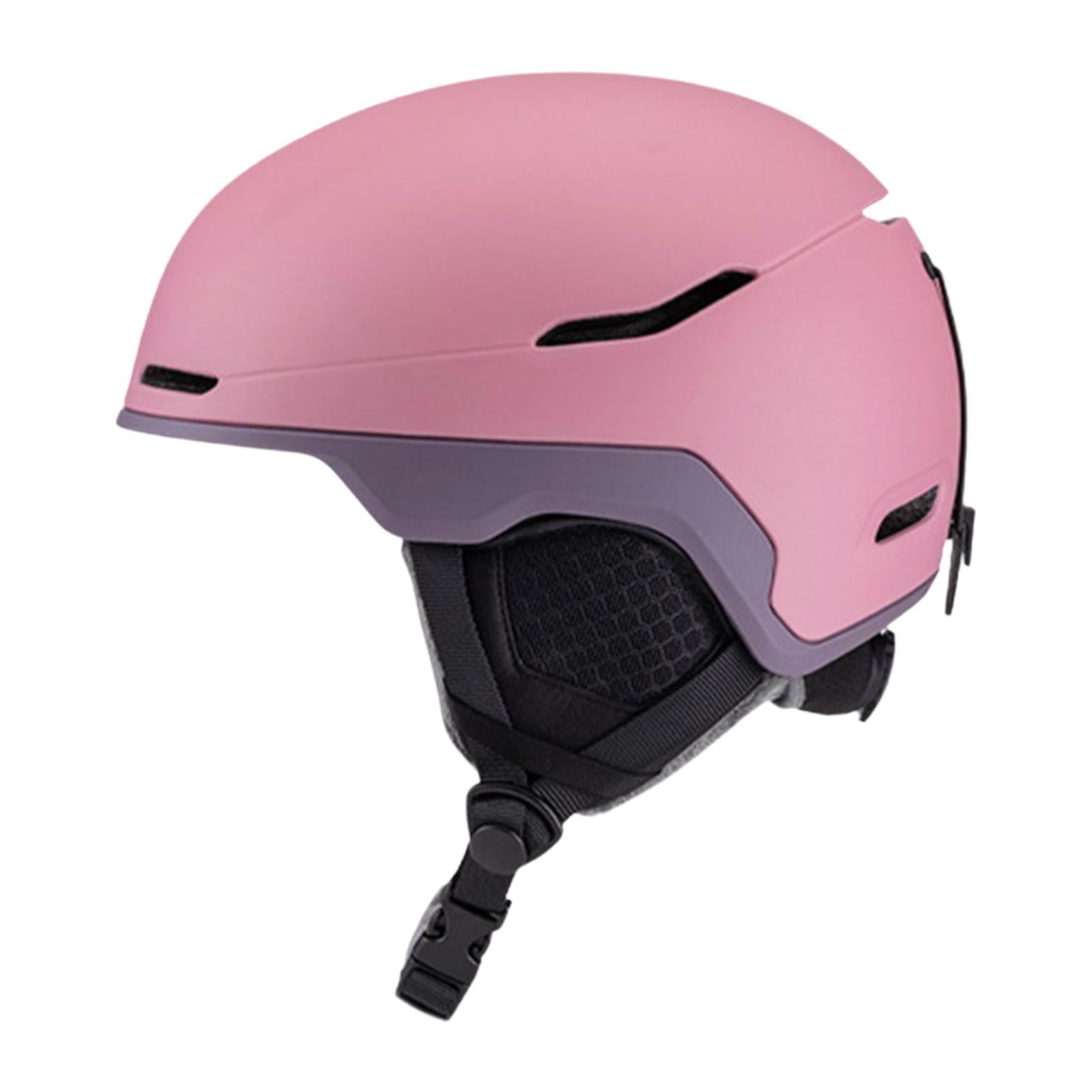 Magideal - Casco De Esquí Con Almohadillas Para Las Orejas, Forro De Felpa Ajustable, Multifuncional Para Deportes De Invierno Al Aire Libre, Ciclismo, Snowboard Rosa